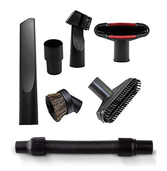 Vacuum Cleaner Attachments Flexible Extension Hose Brush Nozzle Crevice Tools for 1 1/4 inch Shop Vacuum Car Detailing Kit